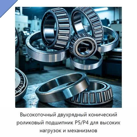 Высокоточный двухрядный конический роликовый подшипник P5/P4 для высоких нагрузок и механизмов