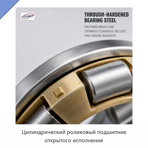 Цилиндрический роликовый подшипник открытого исполнения